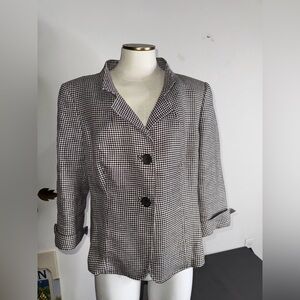 Vintage Max Mara Houndstooth Blazer